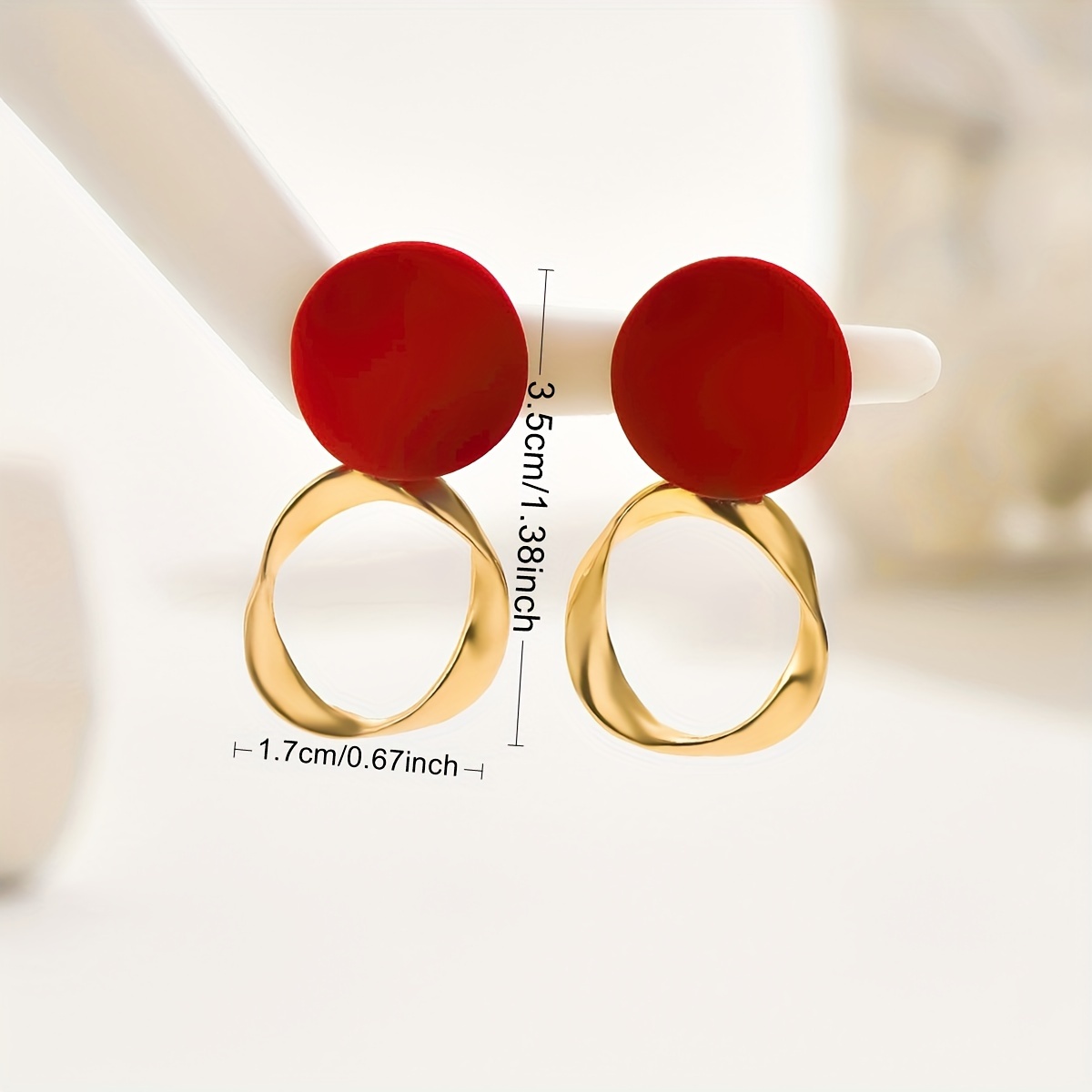 Bohemian Irregular Round Stud Earrings